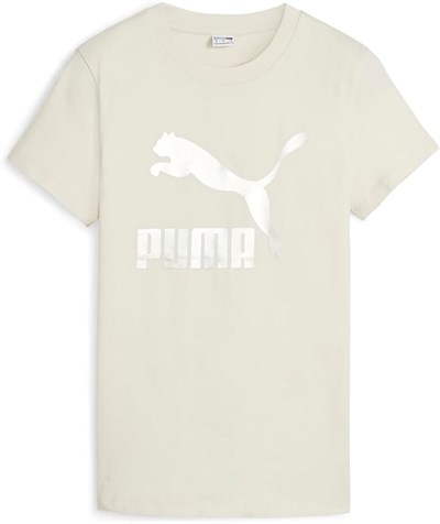 Classics Shiny Logo Kadın Siyah Günlük Stil T-Shirt 62559701
