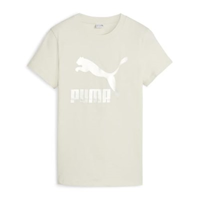 Classics Shiny Logo Kadın Siyah Günlük Stil T-Shirt 62559701