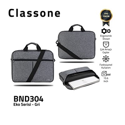 Classone 15.6 inç BND300 ve BND304 Eko Serisi 15.6 inç Uyumlu Notebook Çantası
