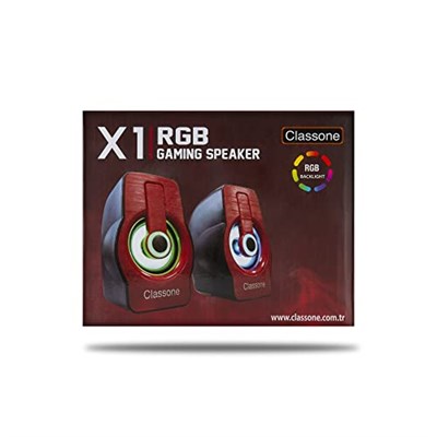 CLASSONE X1 RED RGB GAMİNG HOPARLÖR - KIRMIZI