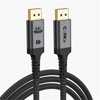 Claws 8K UHD DisplayPort v1.4 32.4 Gbps / 24K Gold/Alüminyum Gövdeli 8K 60Hz-4K 120Hz-2K 240HZ-FHD 240Hz Destekli G-Sync & FreeSync 2 Metre Premium DisplayPort Kablo (C-DPP-B1)