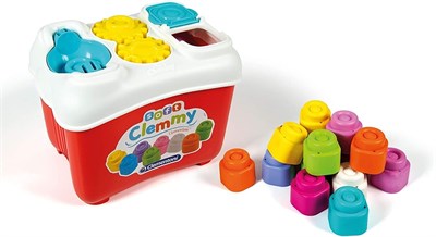 Clementoni 17171 Soft Clemmy Yumuşak Blok Bultak Kovası Oyuncak, Çok Renkli