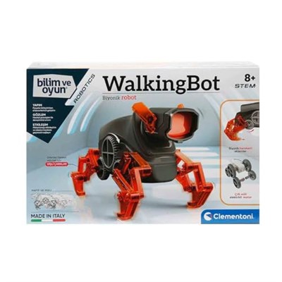 Clementoni - 64441 - Robotik Laboratuvarı - Walkingbot, 40 Parça, 27.6 x 6 x 18.8 cm