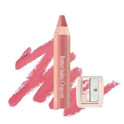 CLIO Kremsi, Kalem Şeklinde Renkli Dudak Balmı & Kalemtıraş CLIO Butter Balm Crayon 001 Pink Poster