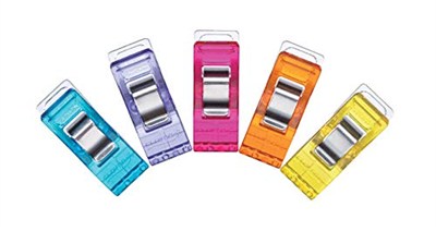 Clover kumaş mandalı, çok renkli