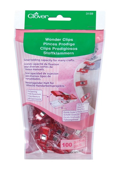 Clover Mid (h17,4,10) Stoffklammern içerik Wonder klips, 100 adet
