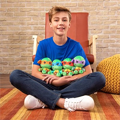 Club Mocchi-Mocchi- Teenage Mutant Ninja Turtles Peluş - TMNT Donatello Plushie - Ninja Kaplumbağa Doldurulmuş Hayvan Oyuncakları ve Oda Dekoru - Peluş Kolek - Seçenekler: Donatello, Leonardo, Raphael