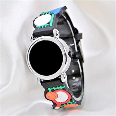 Çocuk Kol Saati Tenis Raket Desenli (04-09 Yaş) Led Ekran Silikon Kordon ST-304154