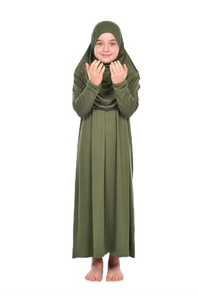 Çocuk Pratik Namaz Elbisesi 8-12 Yaş