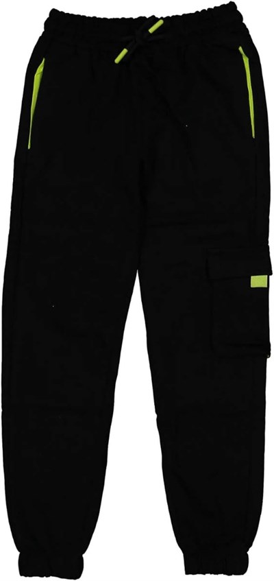 Çocuk Tek Kargo Cepli Garnili Paça Lastikli Eşofman Alt BGL-ST03872