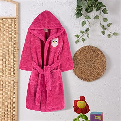 Çocuk Welsoft Peluş Sabahlık, Bornoz, Polar Bornoz, Kışlık, Nakış Detaylı