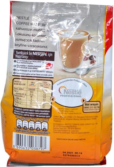 Coffee Mate Nestle Kahve Kreması Eko Paket 500 gr