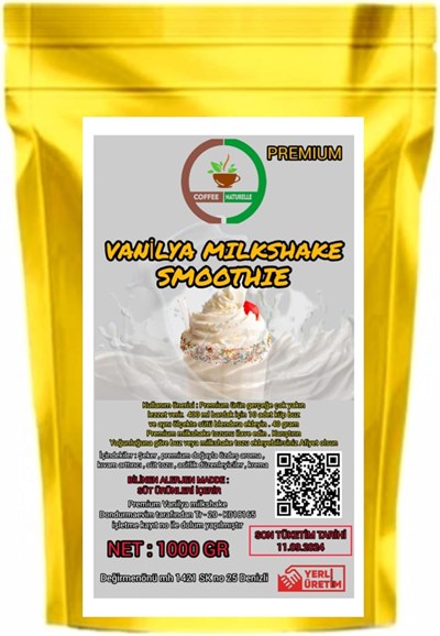 Coffee Naturelle Aromalı Toz Milkshake & Smoothie & Frappe (Vanilya)