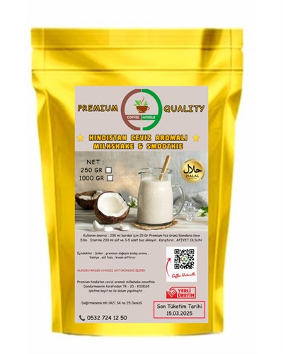 Coffee Naturelle Aromalı Toz Milkshake & Smoothie & Frappe (Hindistan Cevizi)