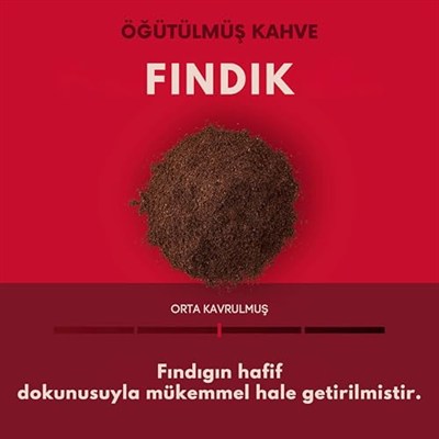 Coffeein Fındık (Hazelnut) Aromalı Filtre Kahve 250 Gr Clipsli Ambalaj Doğal Aroma