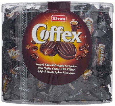 Coffex Kahveli Şeker 1 Kg Silindir (1 Kutu)