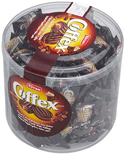 Coffex Kahveli Şeker 1 Kg Silindir (1 Kutu)