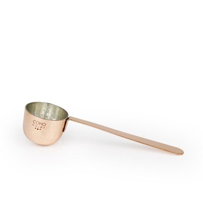 Coho Objet Coho Artisan Dövme Bakır Kahve Ölçü Kaşığı