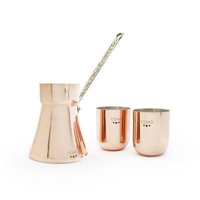Coho Objet Coho Artisan Mini Cezve & 2 Li Bardak Keyf Seti