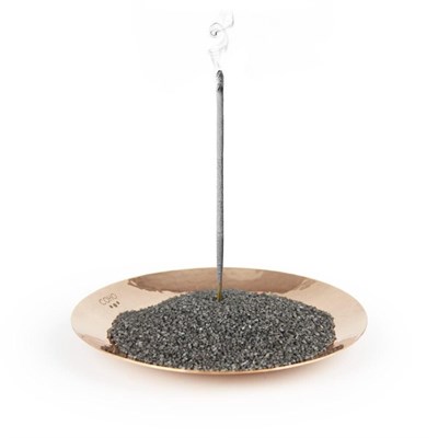 Coho Objet Coho Artisan Namaste Dövme Bakır Mini Tütsü Tabağı