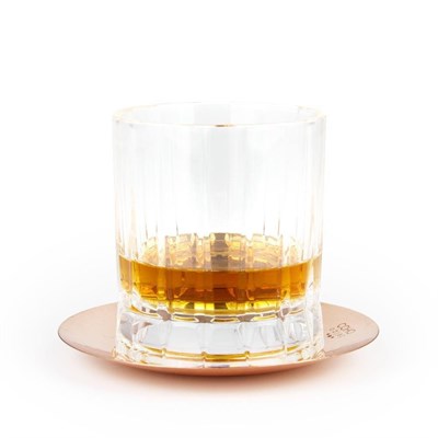 Coho Objet Coho Patron Dövme Bakır Whiskey Keyf & Bakır Bardak Altlık& Whiskey Bardak Seti