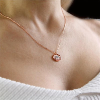 Coho Objet Coho Silver Lumina Eye El Yapımı Gümüş Nazar Kolye