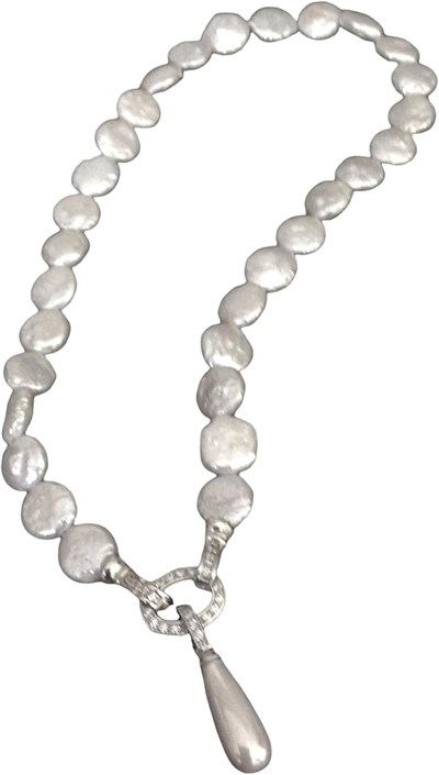 Coin Hakiki İnci Ve Mayorka Damla İnci Choker
