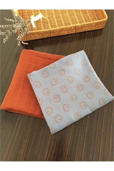 Çok Amaçlı Müslin Örtü & Battaniye 2li Set% 100 Pamuk 100X90cm