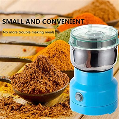 Çok İşlevli Smash Makinesi, 10l Paslanmaz Çelik Elektrikli Kahve Öğütücü, Hububat Tahıl Öğütücü, 10lu Hızlı Toz, Baharat Herb Öğütme Makinesi Aleti için Gıda Değirmeni İşlemcisi, Mavi