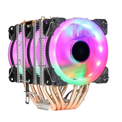 Cold Frost RGB Fanlı Intel AMD Uyumlu Bakır Borulu CPU Soğutucu İşlemci Fanı (Cold Frost 603) - Seçenekler: Cold Frost 603, Cold Frost 601, Cold Frost 602