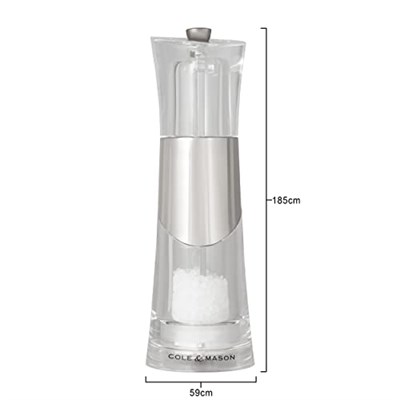 Cole & Mason H57272P Bobbi Tuz Değirmeni - Seçenekler: Tuzluk, Biberlik