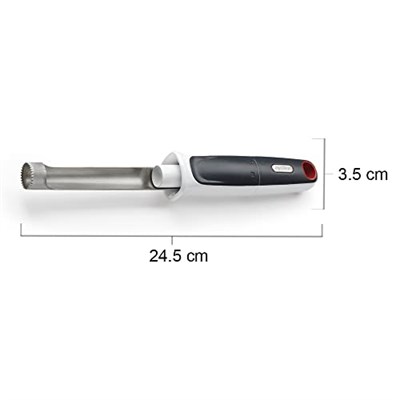 Cole & Mason, Zyliss E910030 Easytwist Elma içi Çıkarıcı, DKB E910030, 25 x 3,5 x 3,5cm, Antrasit / Beyaz.