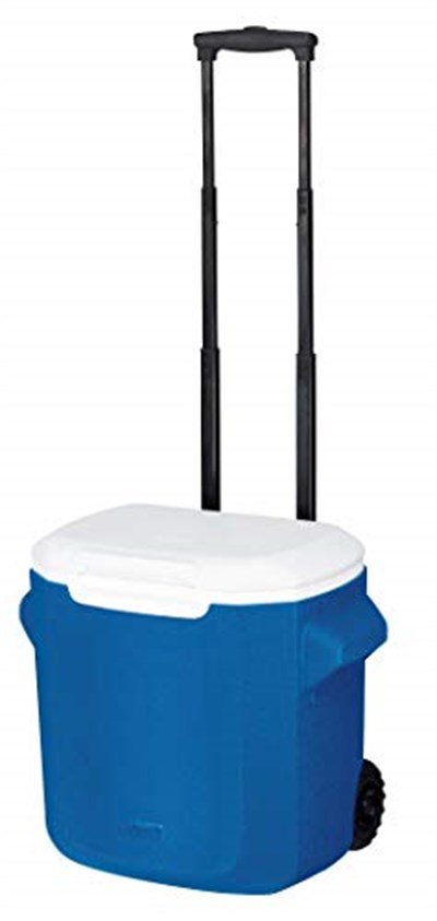 Coleman Pasif soğutma kutusu 16 QT/28QT Performance Wheeled Cooler, Thermobox 15/26 l kapasite, tekerlekli mobil buz kutusu