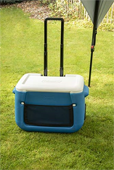 Coleman Poly-Lite Yalıtımlı Tekerlekli Cooler Taşınabilir Soğutucu Kamp Buzluğu 46 LT, 50 QT 3 Gün Soğuk