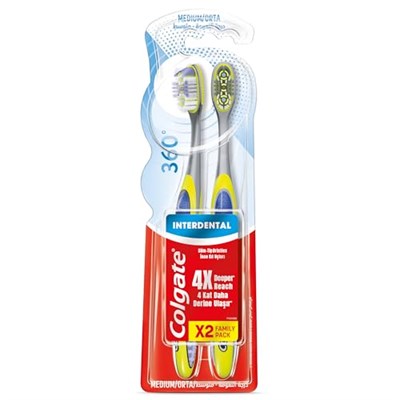 Colgate 360° Interdental 1+1 Orta Diş Fırçası