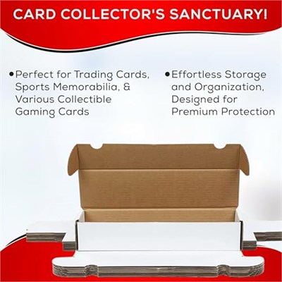 Collectors First Pick (3) Futbol, Basketbol, Beyzbol, MTG ve Oyun Kartları, Kart Kutusu, Kart Depolama, Spor için Premium 800 Adet Saklama Kutusu Ticaret Kartı Karton Kutu - ABDde Üretilmiştir