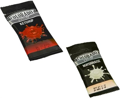 Colorado-Tek Kullanımlık Pp Ketçap 10 G X 600 + Tek Kullanımlık Pp Mayonez 9 G X 600