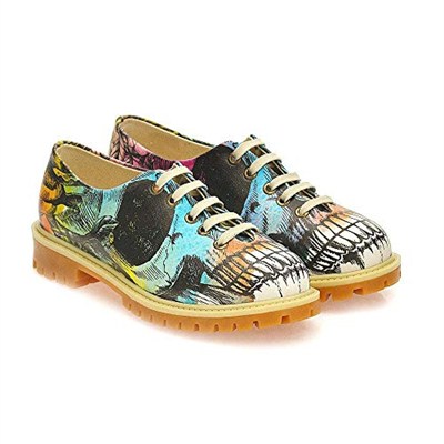 Colored Skull Oxford Ayakkabı WTMK6515