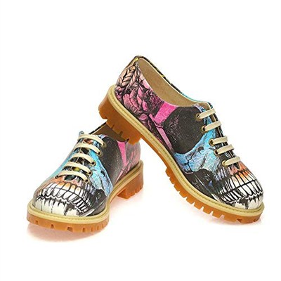 Colored Skull Oxford Ayakkabı WTMK6515