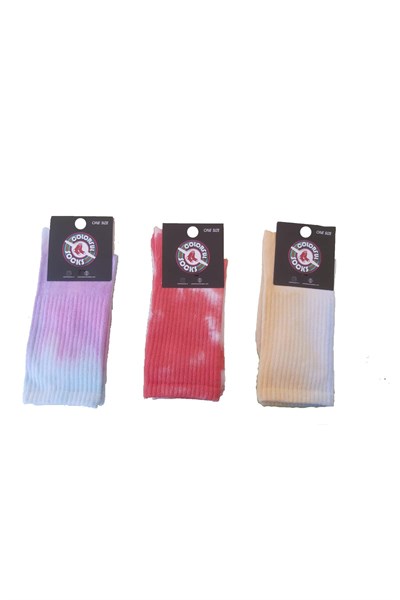 Colorful Socks 3 Çift Dizaltı Çorap Çok Renkli Tek Ebat