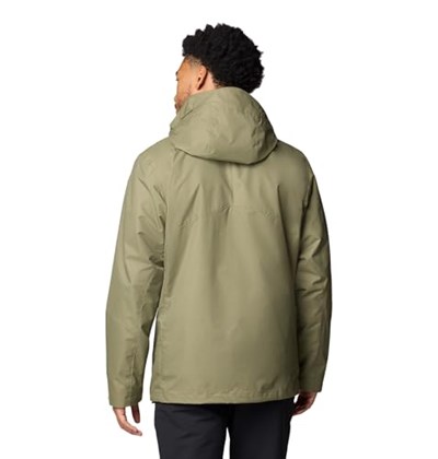 Columbia Erkek Bugaboo polar değiştirilebilir ceket, 3ü 1 arada değiştirilebilir kışlık mont, antik fosil, beden L