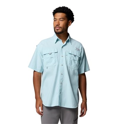 Columbia Mens Bahama II UPF 30 Short Sleeve PFG Fishing Shirt