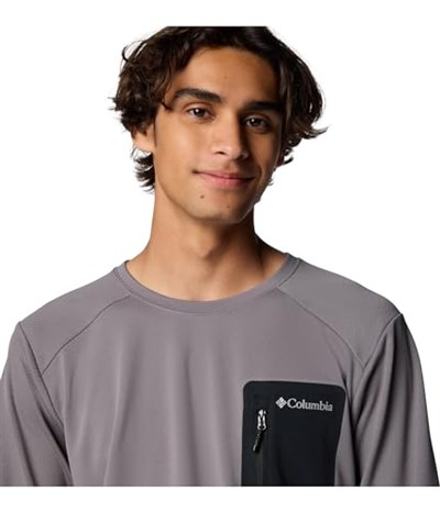 Columbia Tech Knit Crew Erkek Teknik Uzun Kollu T-Shirt