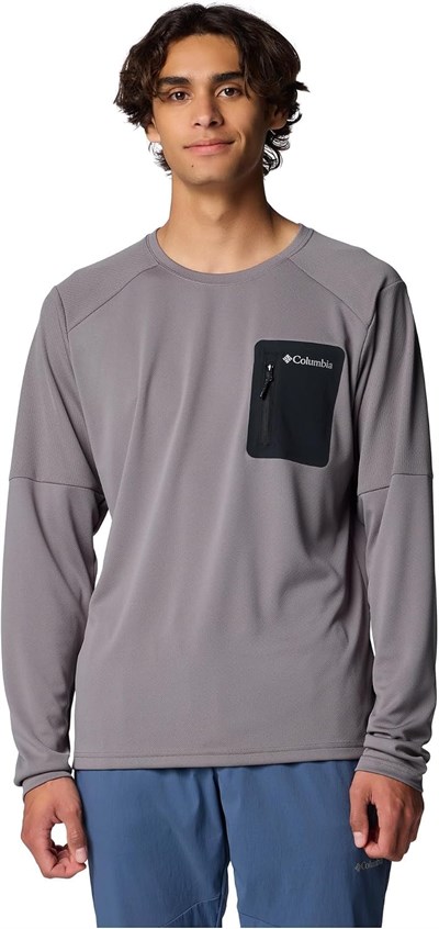 Columbia Tech Knit Crew Erkek Teknik Uzun Kollu T-Shirt