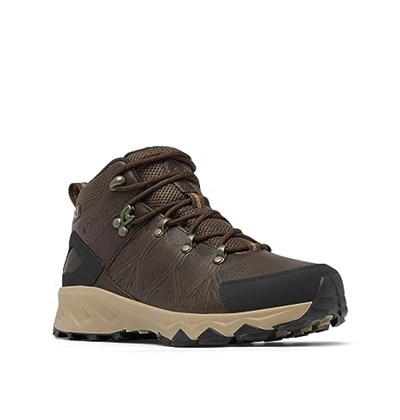 Columbia Womens Peakfreak 2 Mid Outdry Leather waterproof mid rise hiking boots, Brown (Cordovan x Black)