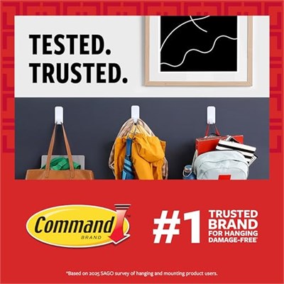 Command 7 kancal b y k kanca, 12 erit, hasarlar serbest bir ekilde d zenler - Seçenekler: Large, 1 Hook