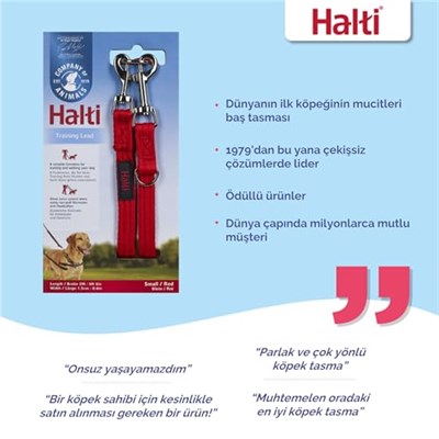 Company of Animals Halti Köpek Eğitim Kayışı, Küçük Boy Kırmızı, 2 m