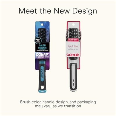 Conair Salon Sonuçları Yuvarlak Fırça - Blowout Styling için Naylon Kıl Saç Fırçası - Seçenekler: 1 Count, 1 Count (Pack of 1)