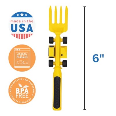 Constructive Eating Çocuk çatal bıçak takımı 3lü set – konstrüksiyon gereçleri, çocuk yemek takımı, uzun ömürlü ve bulaşık makinesinde yıkanabilir, çocukların sağlıklı beslenme alışkanlıklarını