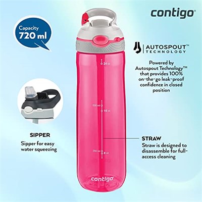 Contigo Ashland Autospout Tritan Suluk 720 ml, Pembe